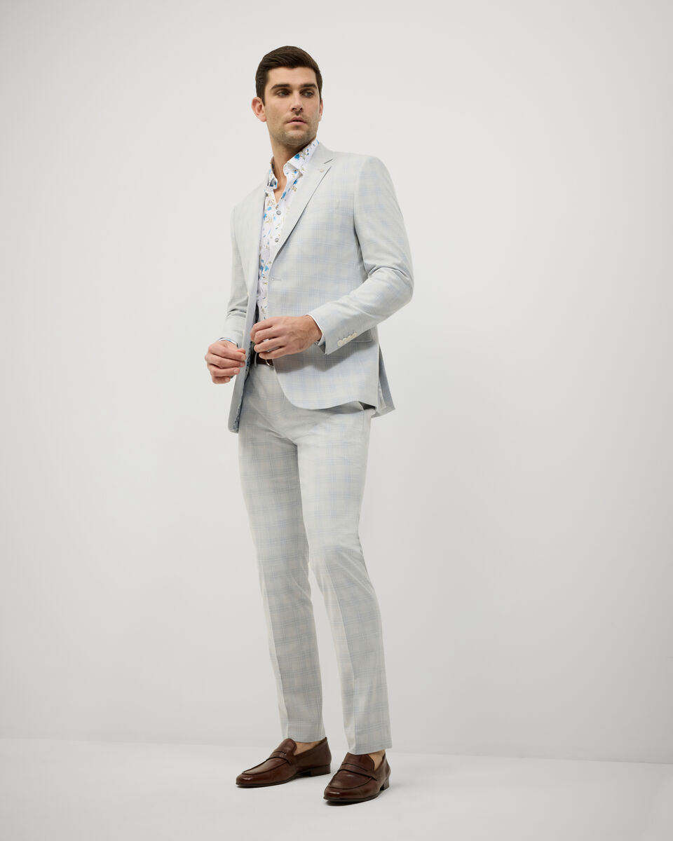 Prince of Wales Check Tailored Jacket, Grey Check, hi-res